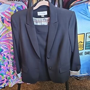 Calvin Klein Navy Woman's Blazer & Skirt Set